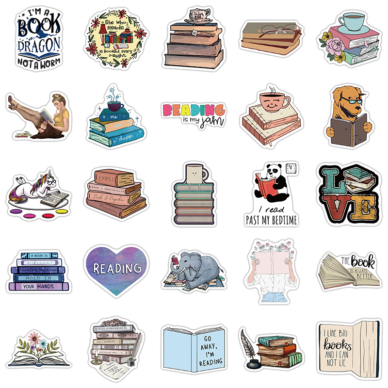 Book Hangover 50 PCS Stickers Pack