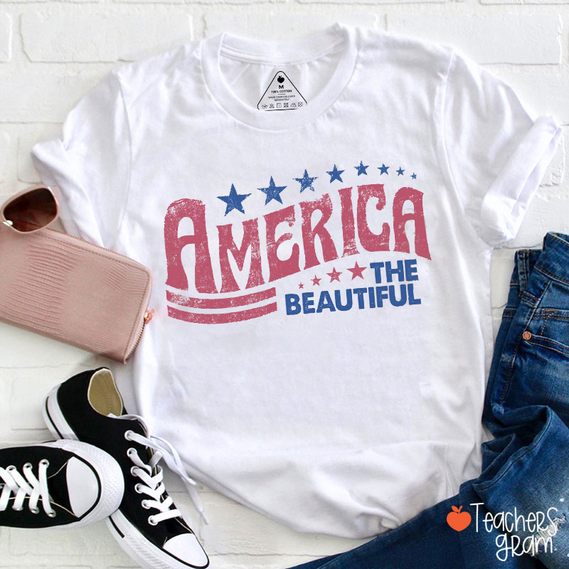America The Beautiful Teacher T-Shirt