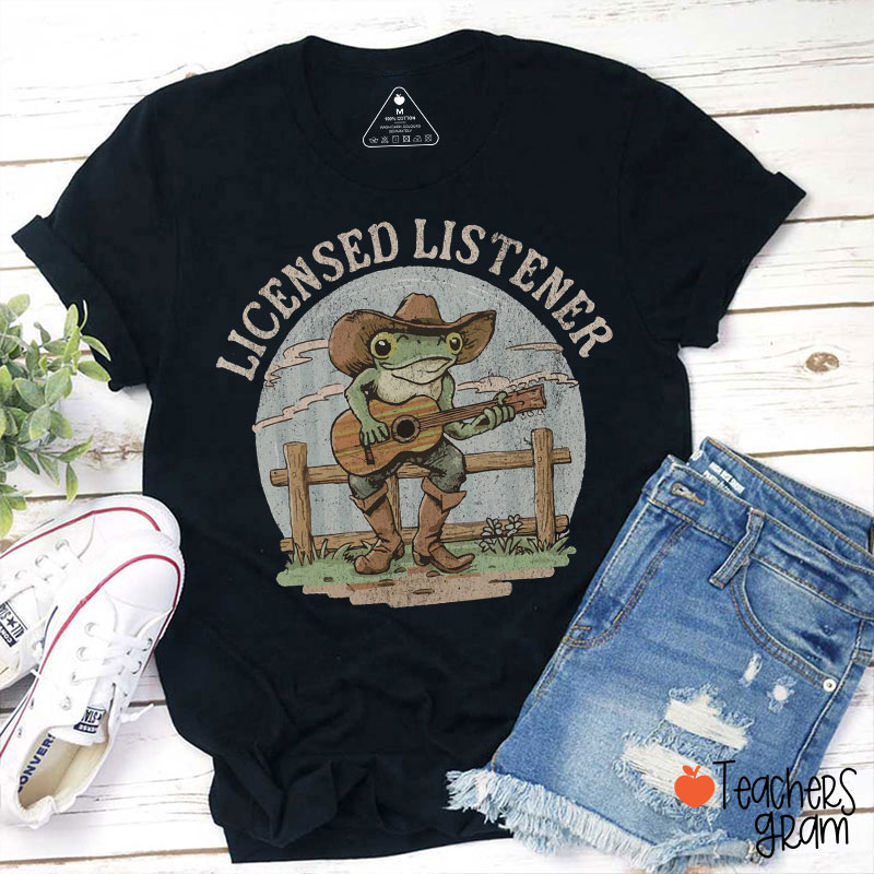 Licensed Listener Frog Teacher T-Shirt