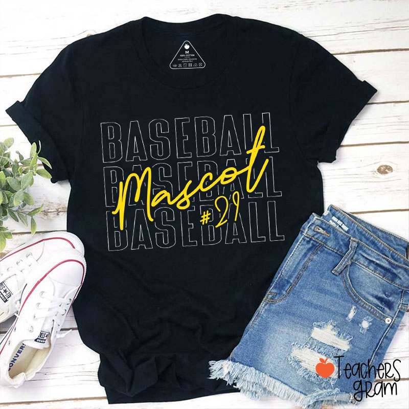 Personalized Mascot And Sport Stacked Design Teacher T-Shirt