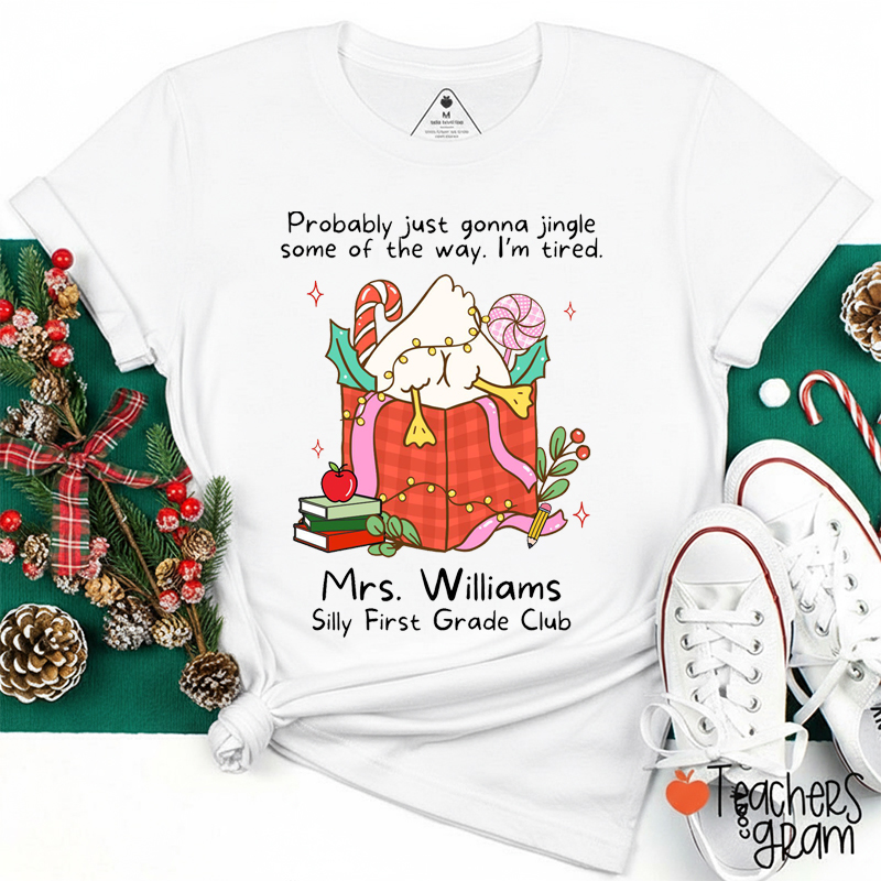 Personalized Grade And Name Silly Club Teacher T-Shirt