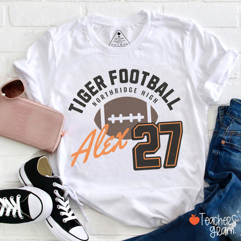 Personalized Mascot School Name And Sport Game Day Teacher T-Shirt