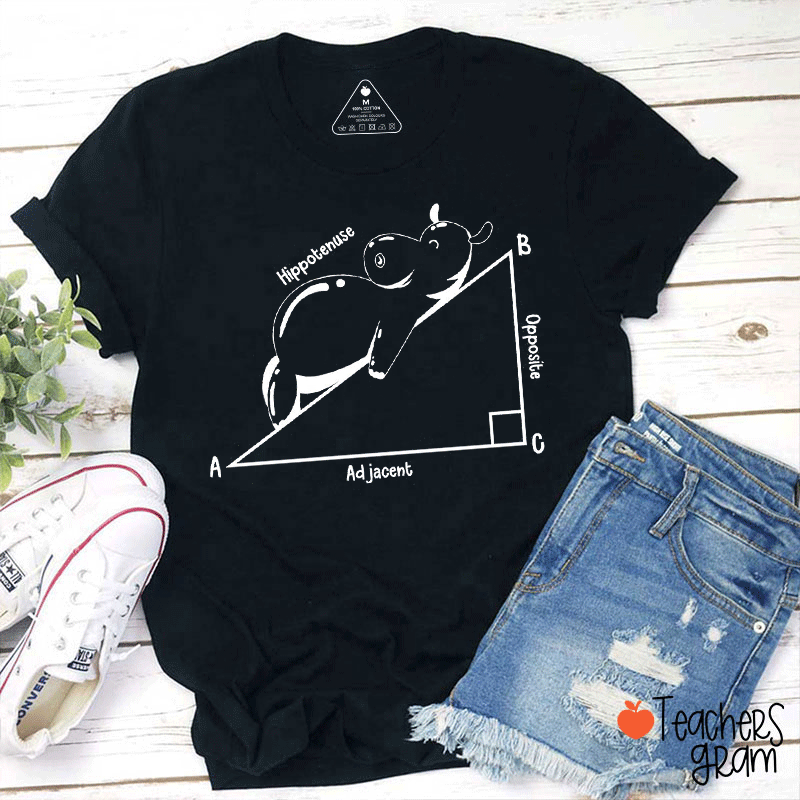 Hypotenuse Adjacent Opposite Teacher T-Shirt