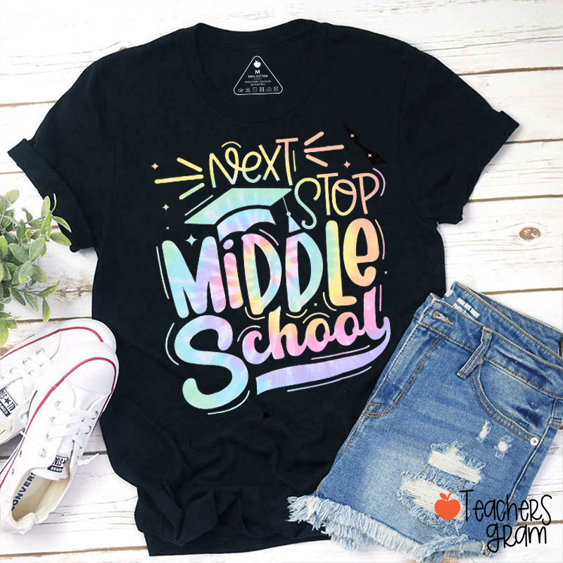 Personalized Grade Next Stop Teacher T-Shirt
