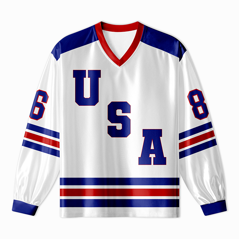 Personalized Hockey Team Teacher Long Sleeve Jersey