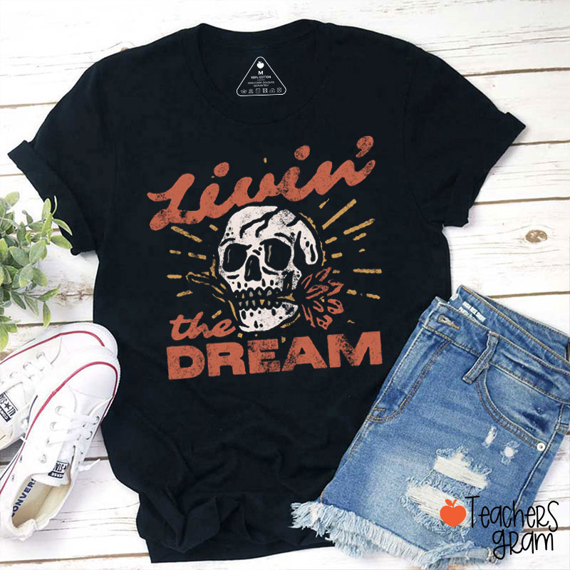 Retro Livin' The Dream Teacher T-Shirt