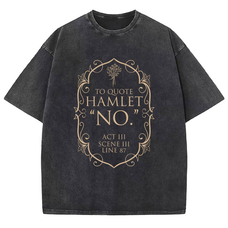 Book Club Shakespeare Teacher Washed T-Shirt