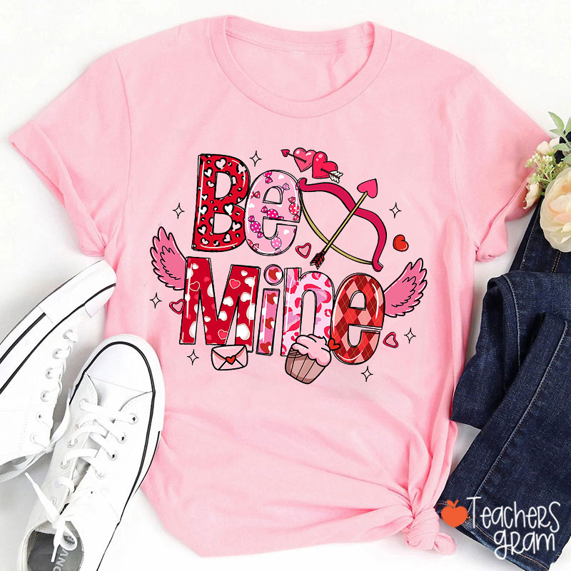 Cupid's Arrow Be Mine Teacher T-Shirt