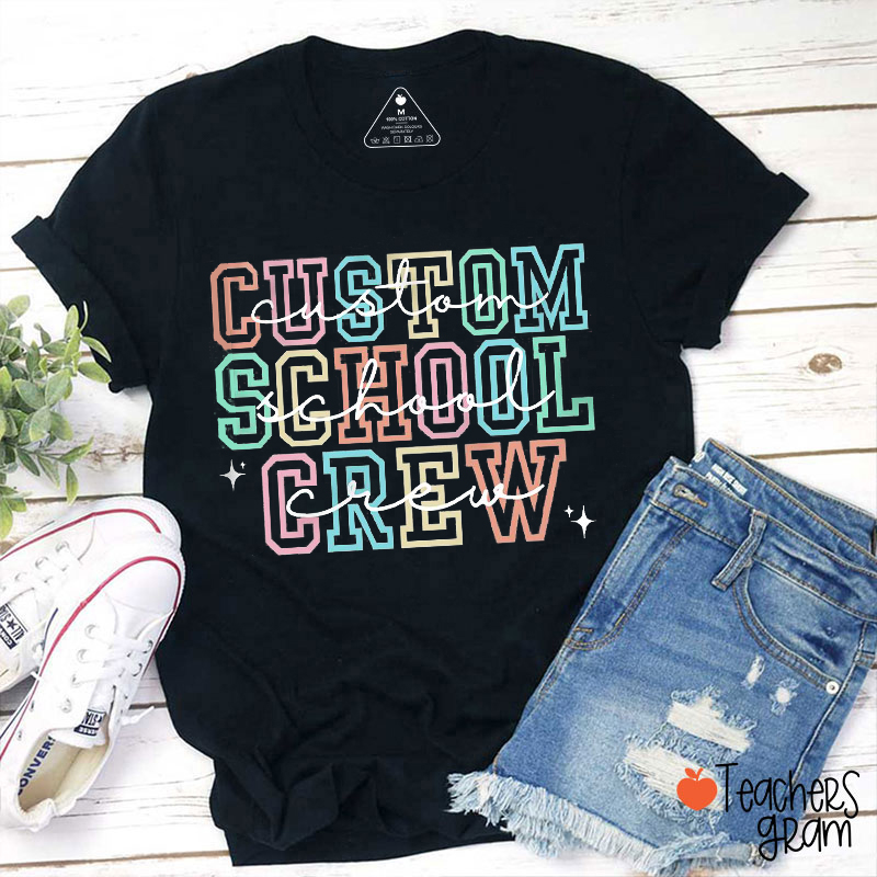 Personalized School Crew Back To School Teacher T-Shirt
