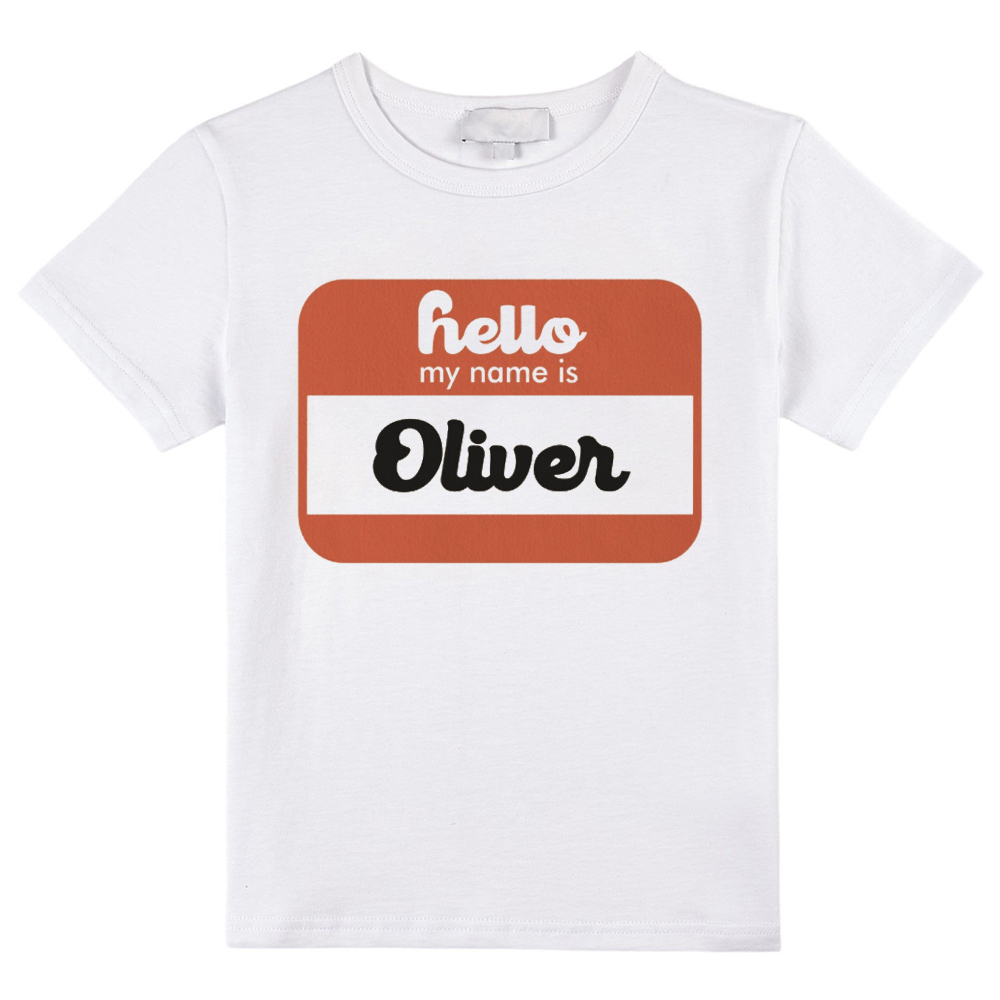 Personalized Name Tag Hello My Name Is Class T-Shirt