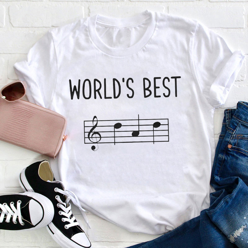 Music World's Best Teacher T-Shirt