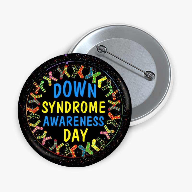 Down Syndrome Awareness Teacher Pinback Button