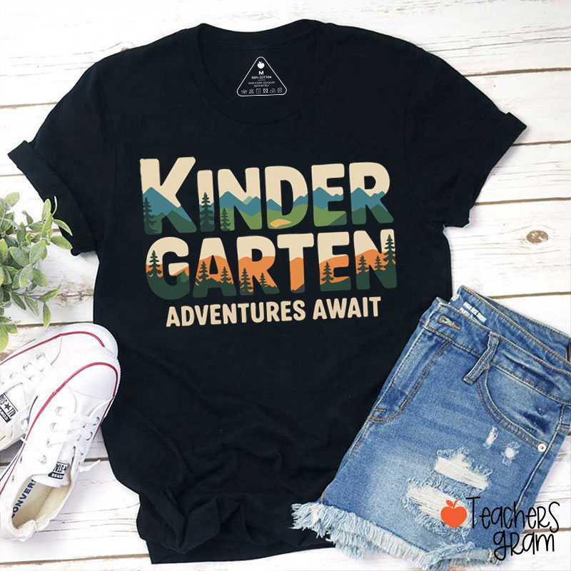 Personalized Grade Adventures Await Crew Teacher T-shirt
