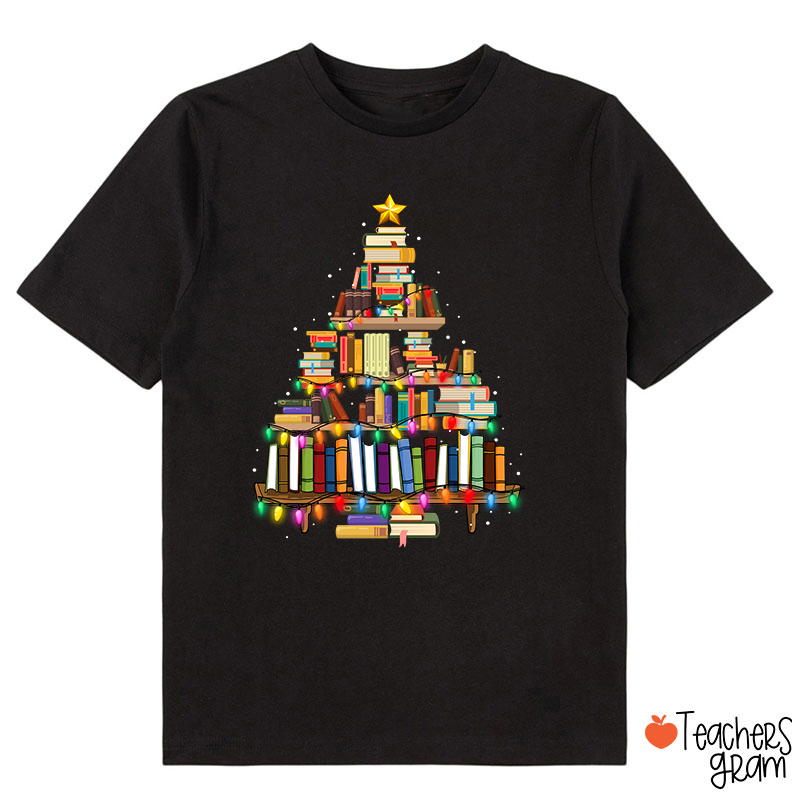 Book Christmas Tree Class T-Shirt