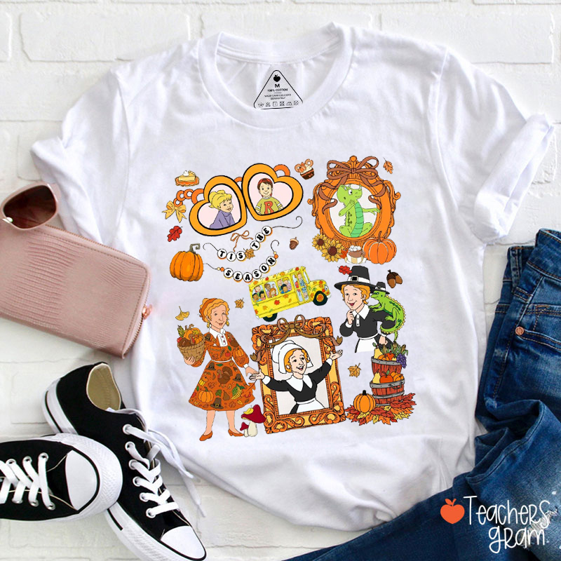 Tis The Season Thanksgiving Teacher T-Shirt