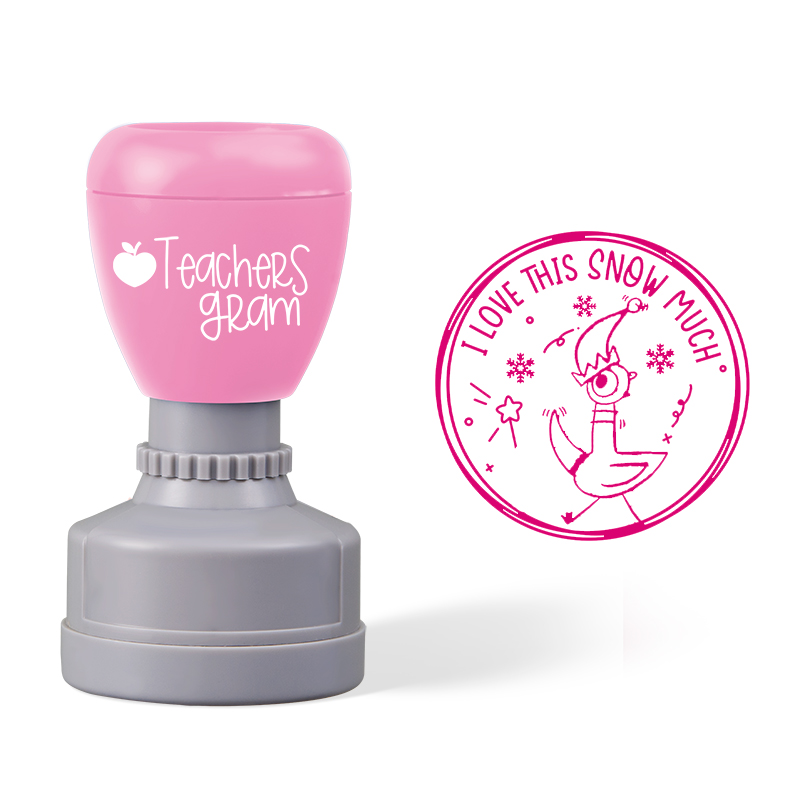 I Love This Snow Much Teacher Stamp