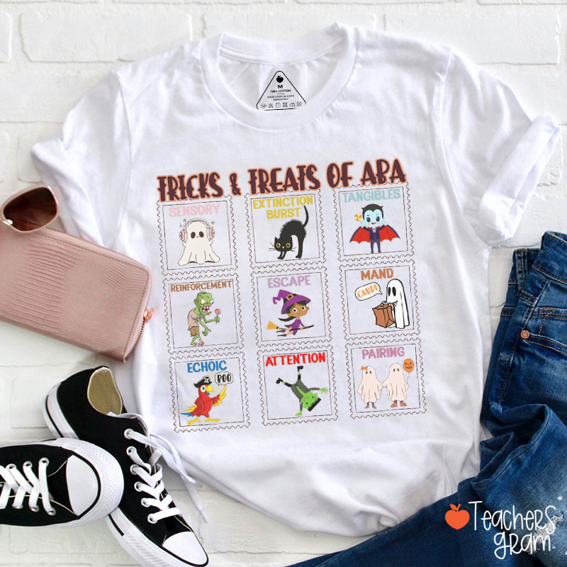 Tricks And Treats Of ABA Teacher T-Shirt