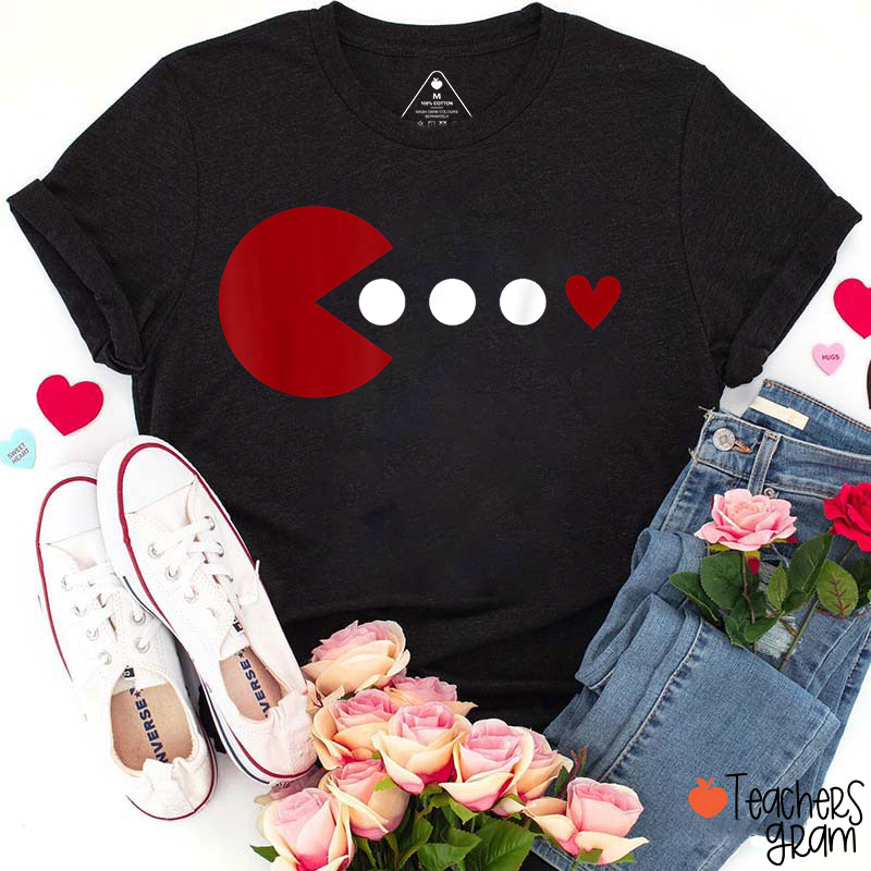 Happy Valentines Day Love Cute Heart Teacher T-Shirt