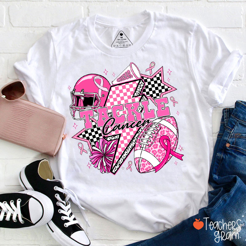 Tackle Cancer Teacher T-Shirt