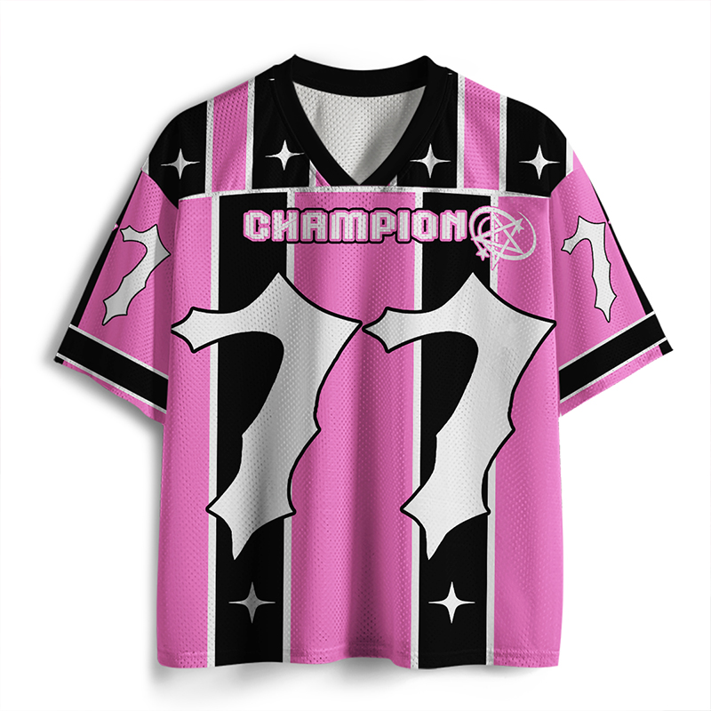 Personalized Number Champion Teacher Mesh Jersey