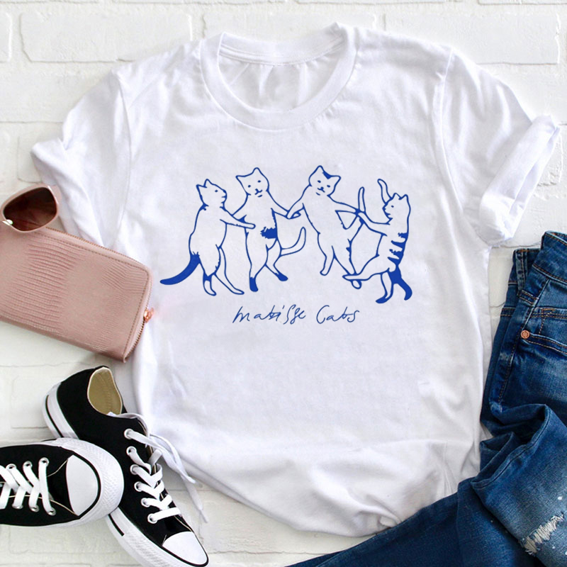 The Cat Dance Art Teacher T-Shirt