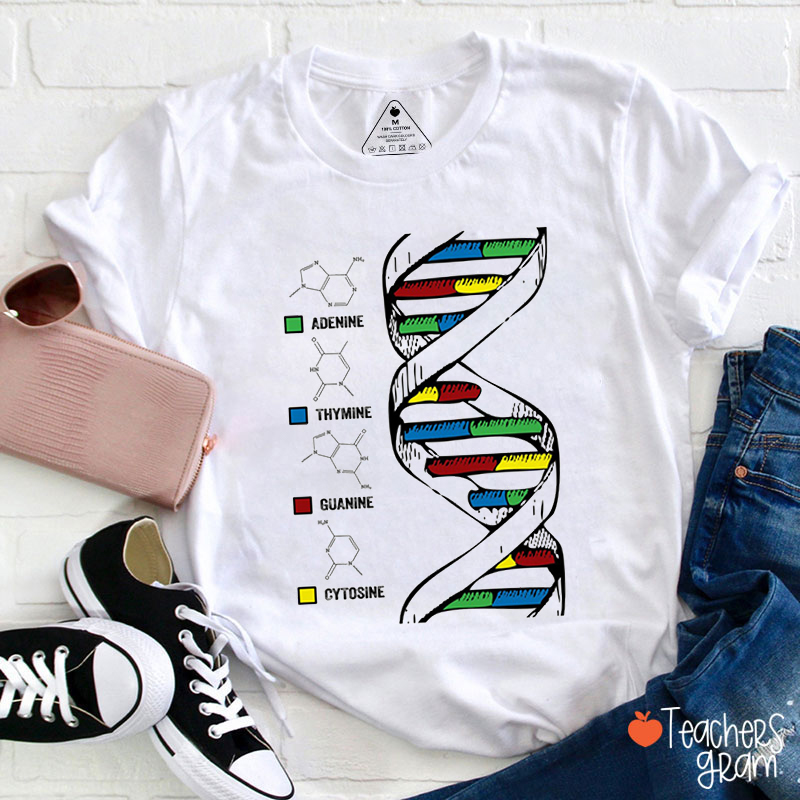 Adenine Thymine Guanine Cytosine Science Teacher T-Shirt