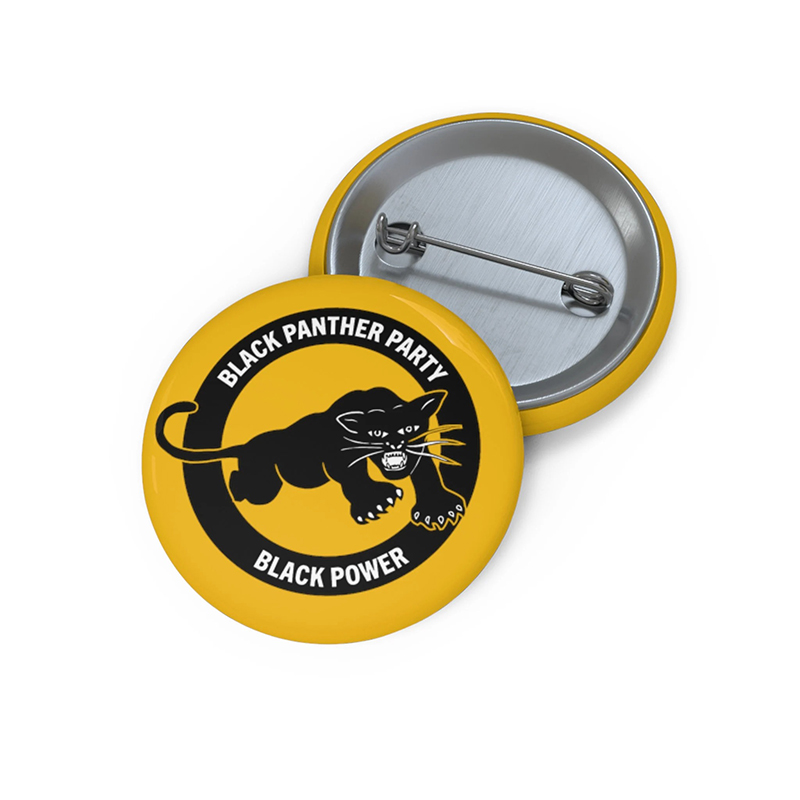 Black Panther Party Black Power Teacher Pinback Button