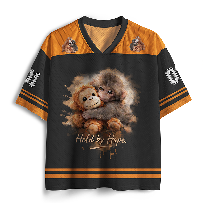Personalized Held For Hope Monkey Teacher Mesh Jersey