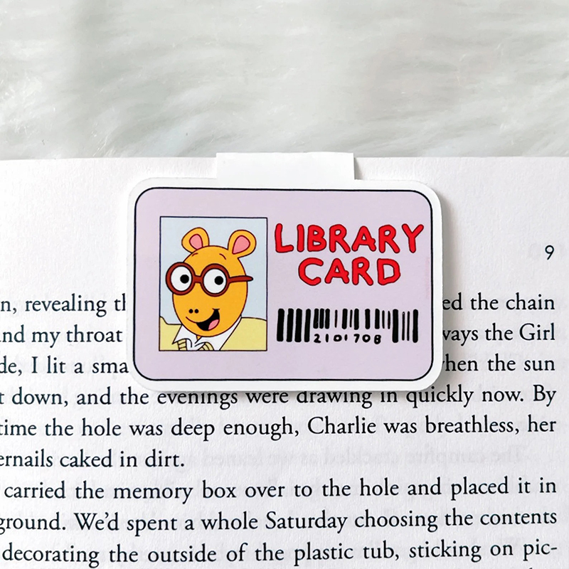 Book Character Library Card Teacher Magnetic Bookmark