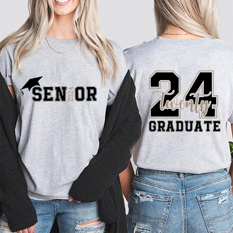 Personalized Graduation Teacher Two Sided T-Shirt