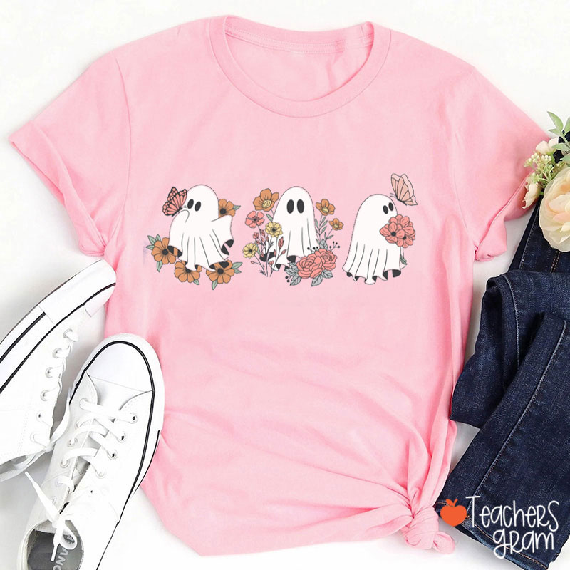 Wild Flower And Ghost Teacher T-Shirt