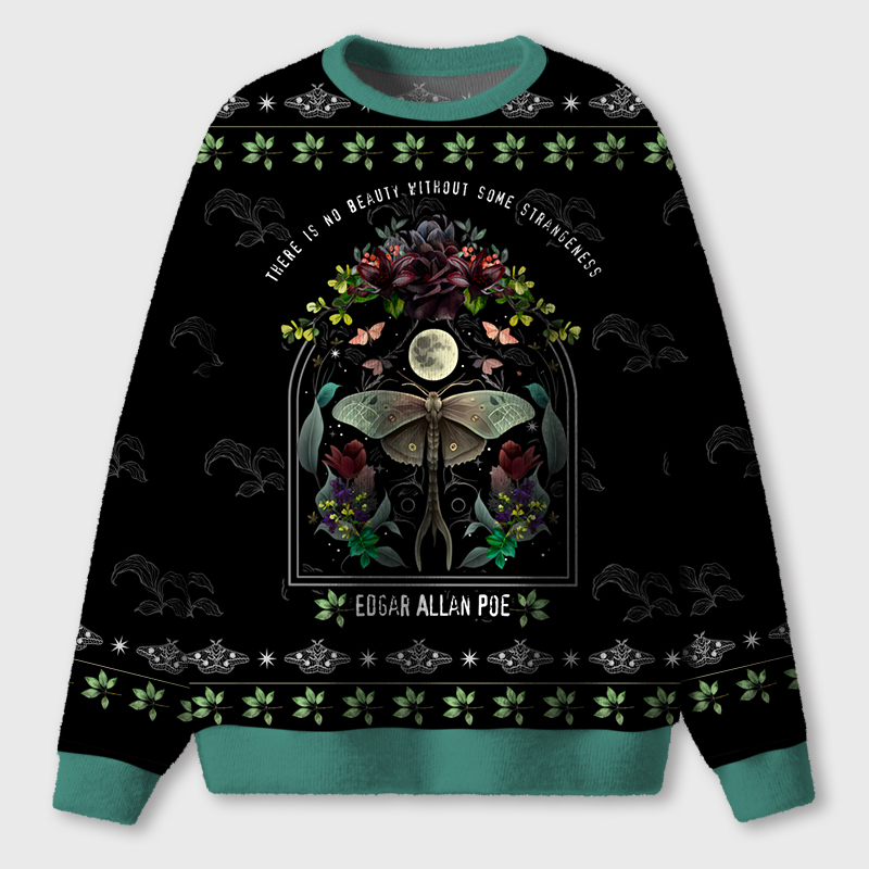 There Is No Beauty Without Some Strangeness Teacher Ugly Fluffy Christmas Sweater