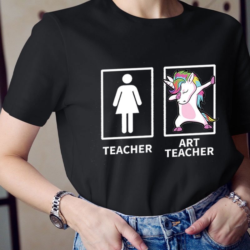 Funny Unicorn Art Teacher T-Shirt
