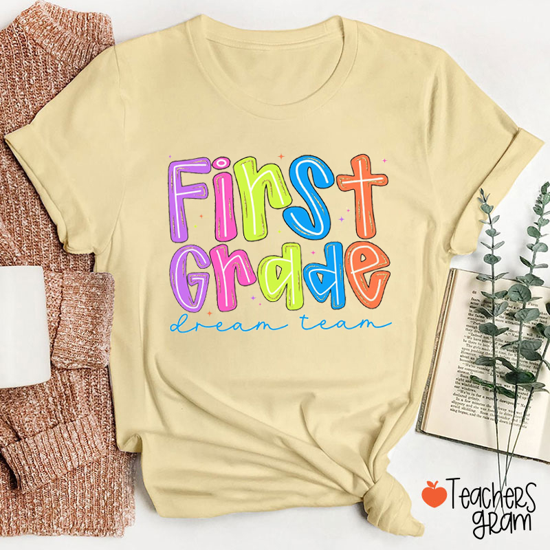 Personalized Daisy Striped Custom Name Teacher T Shirt