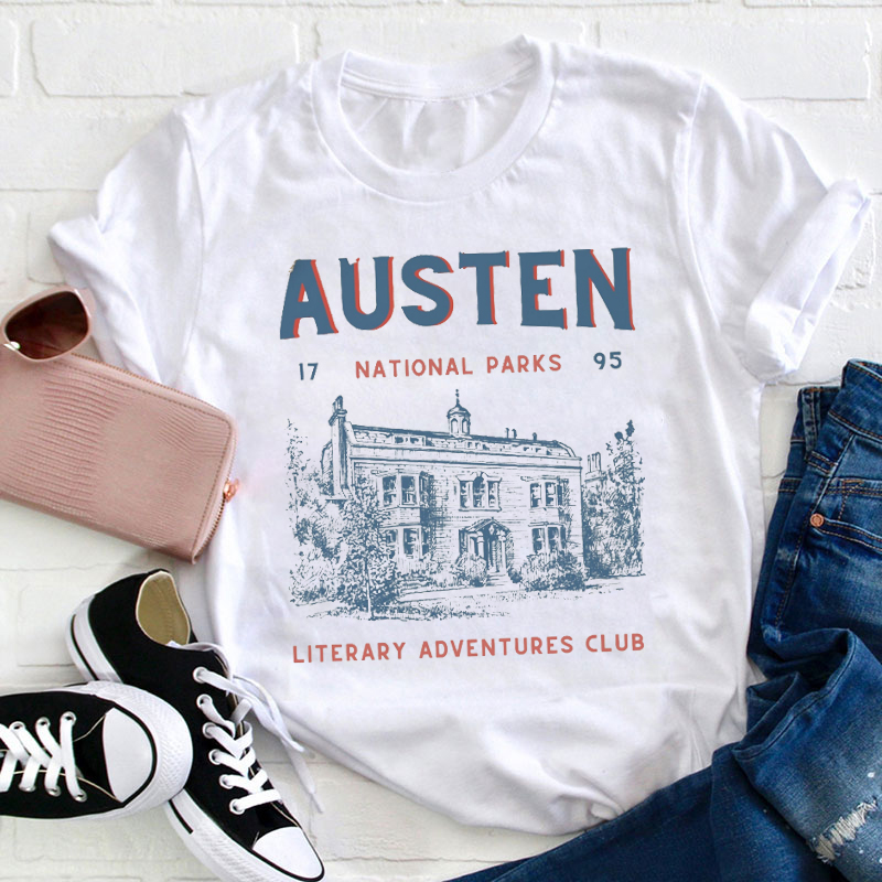 Austen National Parks Literary Adventures Club Teacher T-Shirt