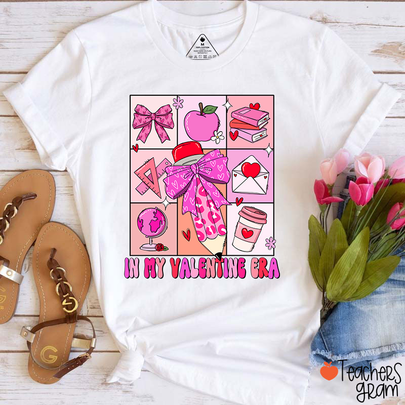 In My Valentine Era Teacher T-Shirt