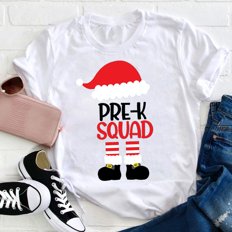Personalized Elf Squad Teacher T-Shirt