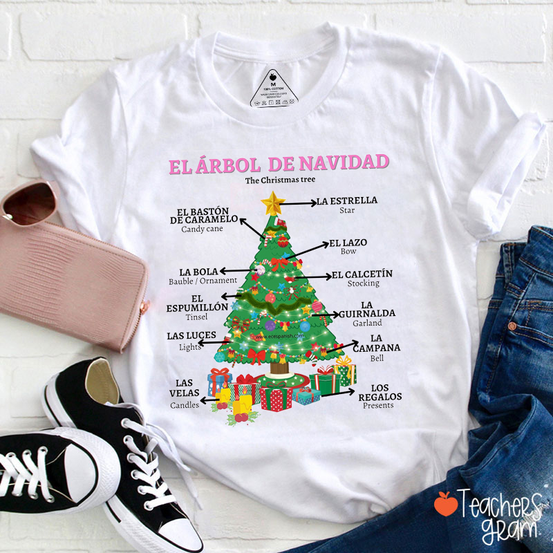 El Árbol De Navidad Spanish Teacher T-Shirt