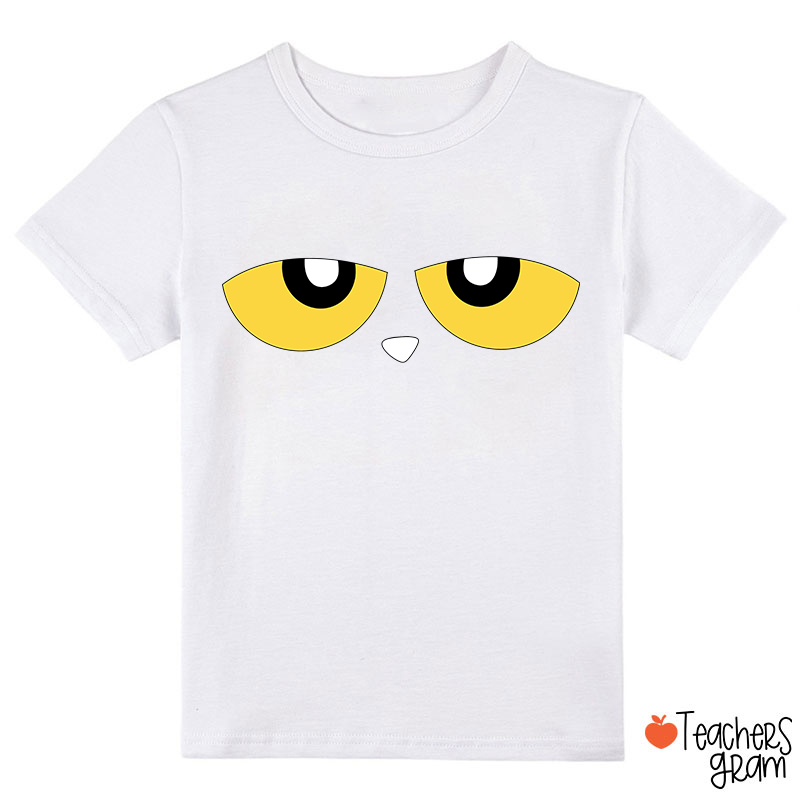 Cute Cartoon Blue Cat Eyes Class T-Shirt