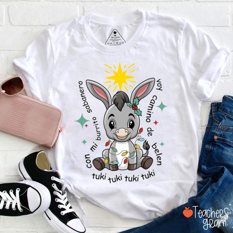 Mi Donkey Mexican Spanish Teacher T-Shirt