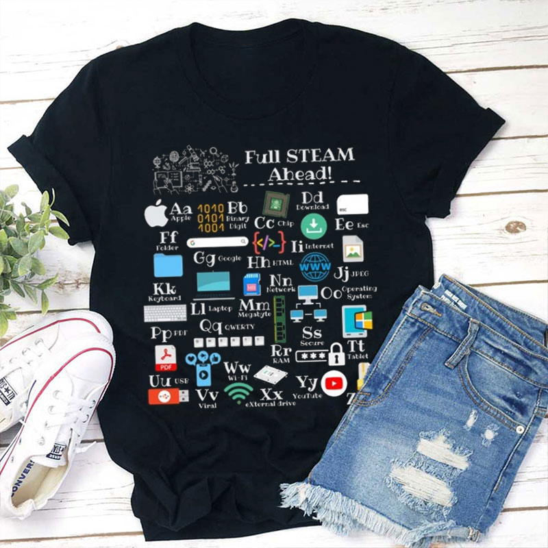 Full Steam Ahead Teacher T-Shirt