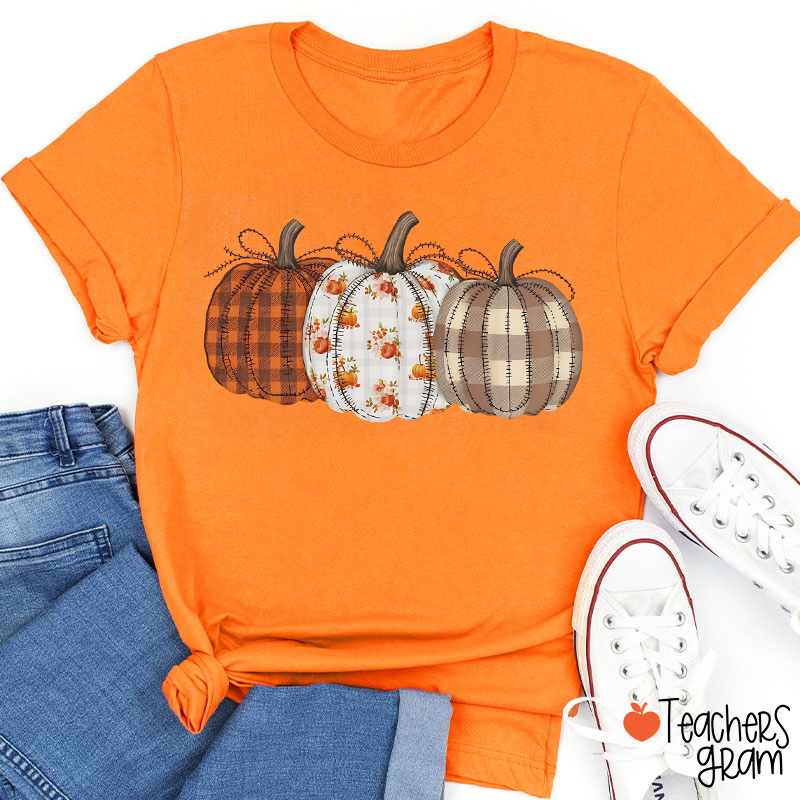 Comfort Colors Fall Pumpkin Teacher T-Shirt