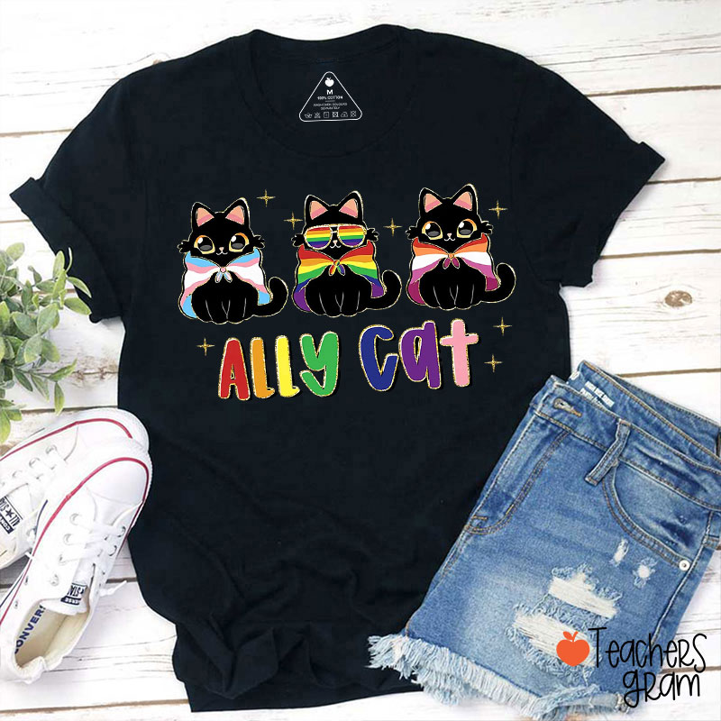 Ally Cat Teacher T-Shirt