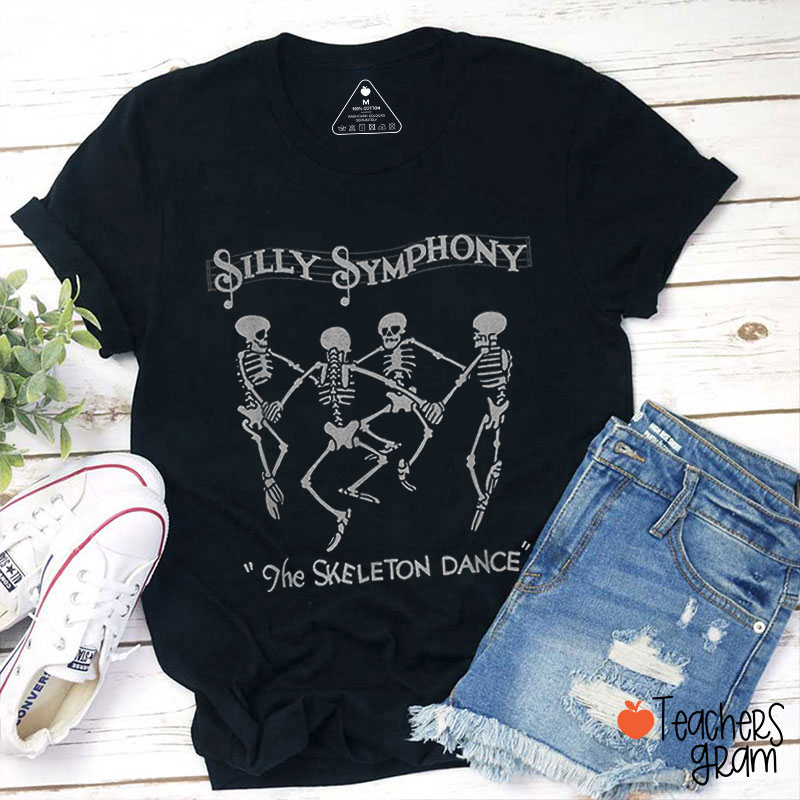 Silly Symphonies The Skeleton Dance Teacher T-Shirt