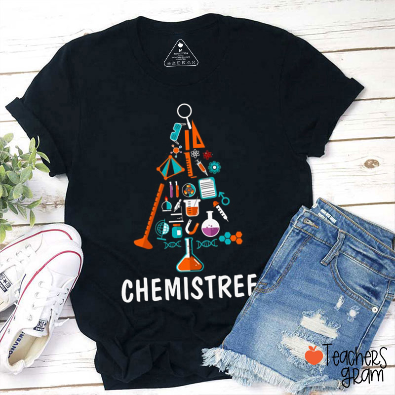 Cute Science Icons Chemistree Teacher T-Shirt