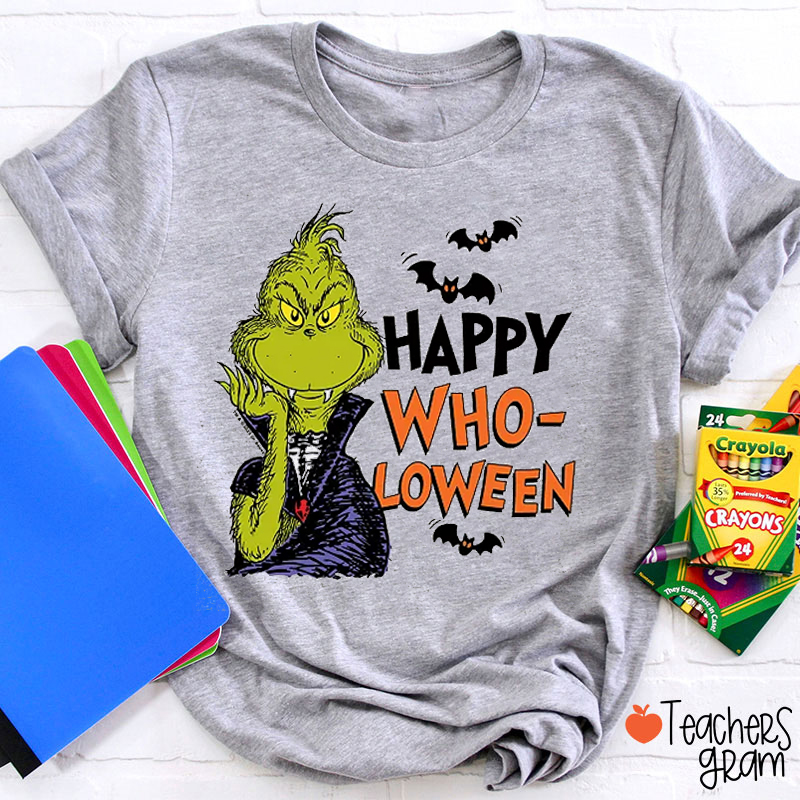 Happy Wholoween Teacher T-Shirt