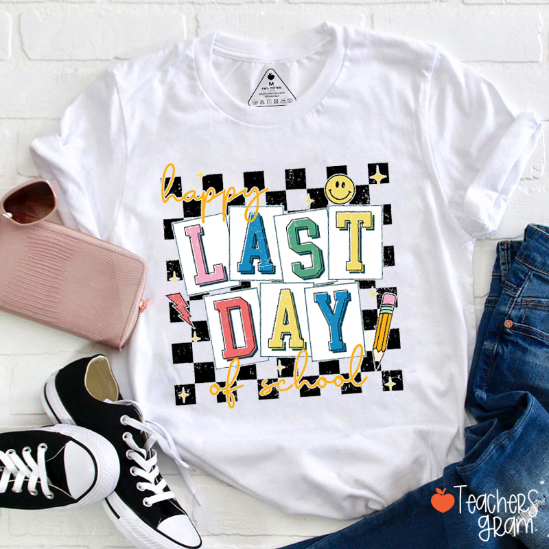 Happy Last Day Of School Summer Holiday Teacher T-Shirt