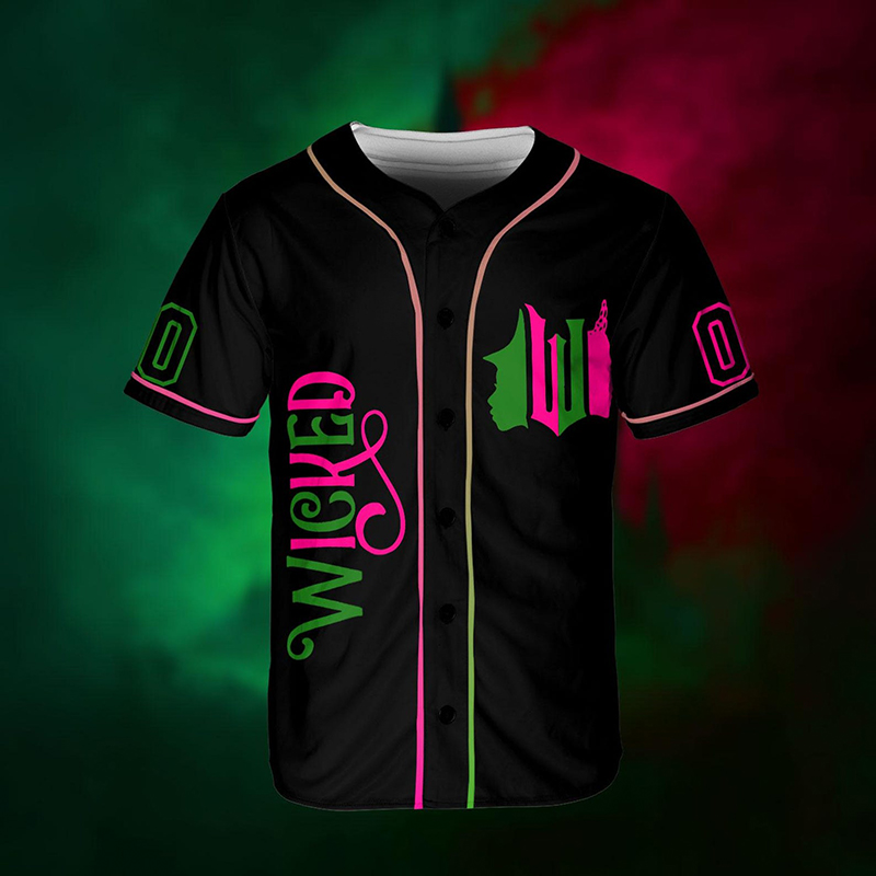 Personalized Number Wicked Teacher Baseball Jersey