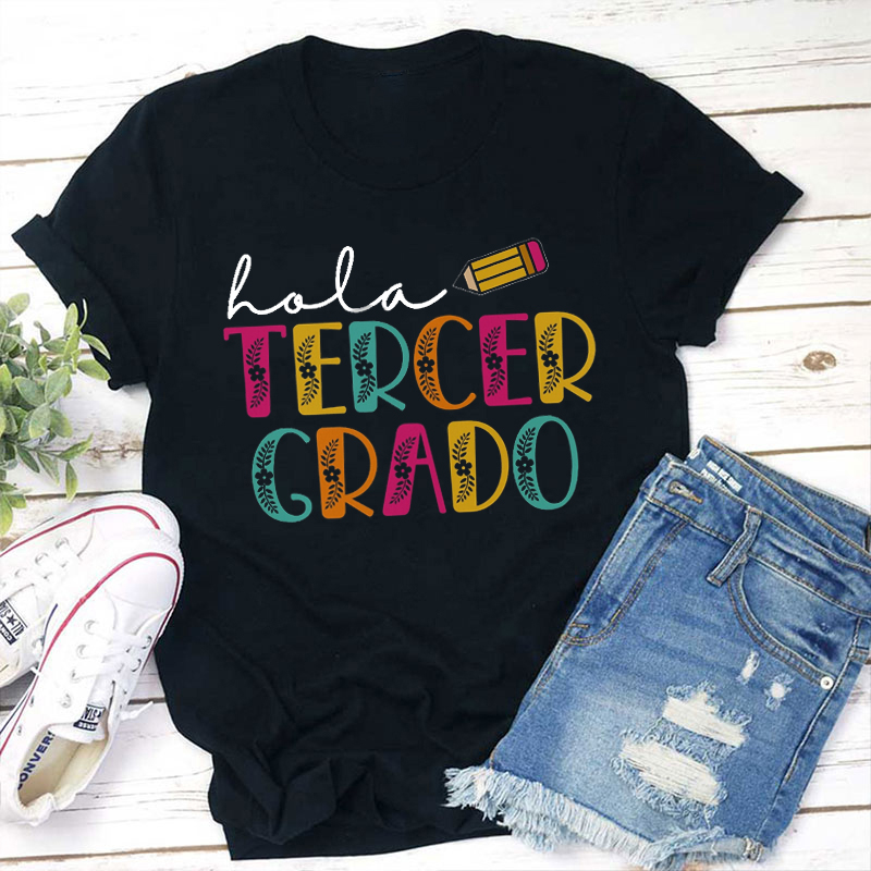 Personalized Hola My Students Spanish Teacher T-Shirt