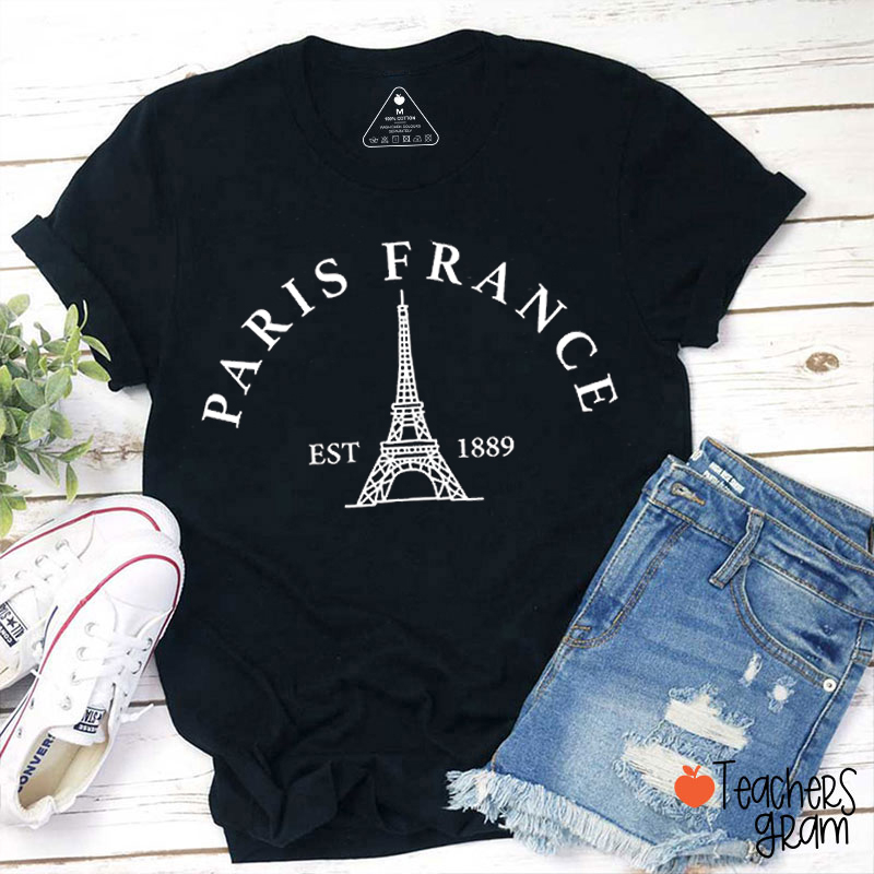 Paris France Teacher T-Shirt